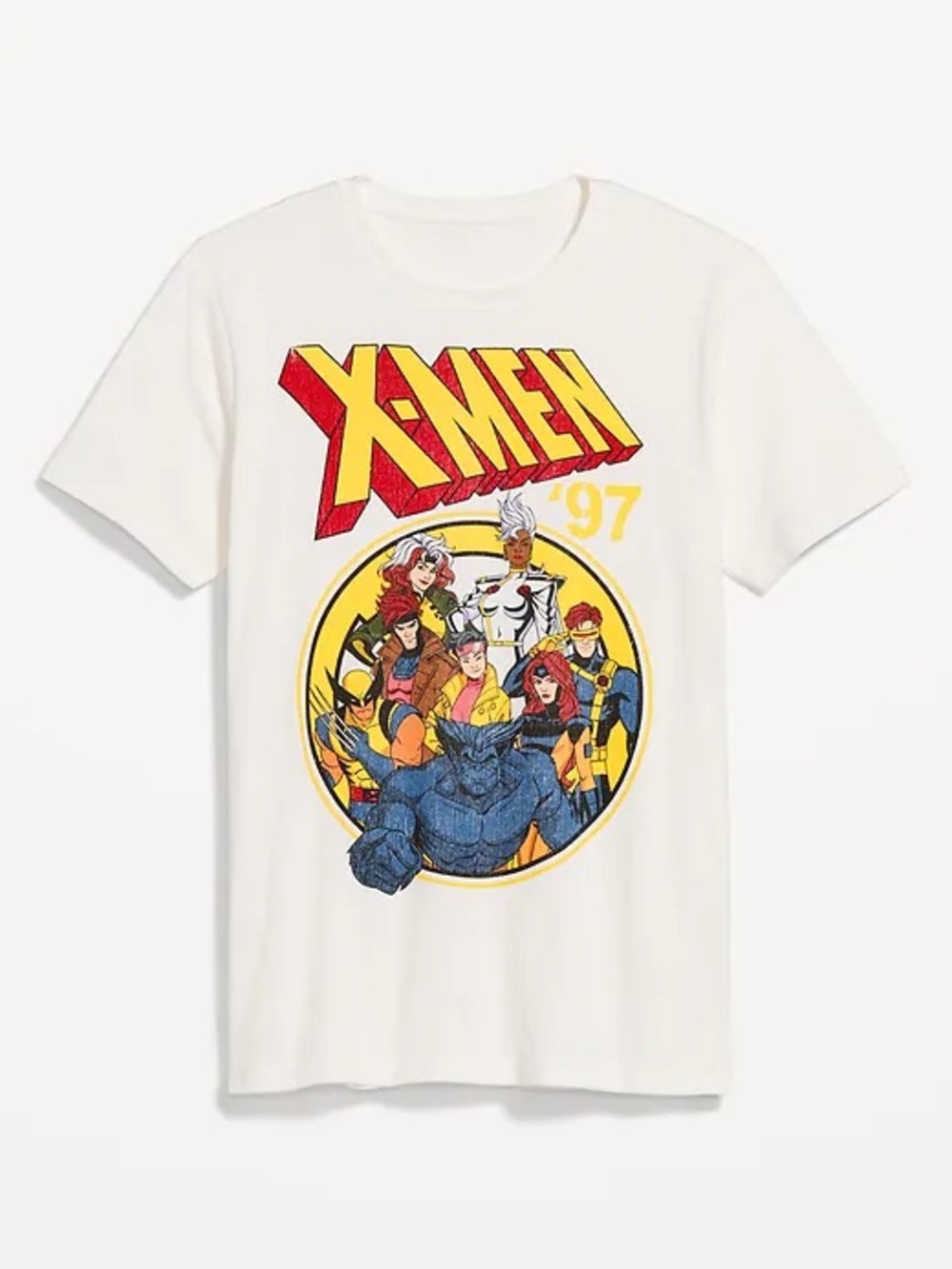 Men’s Medium X-MEN Graphic Tee- White and Yellow